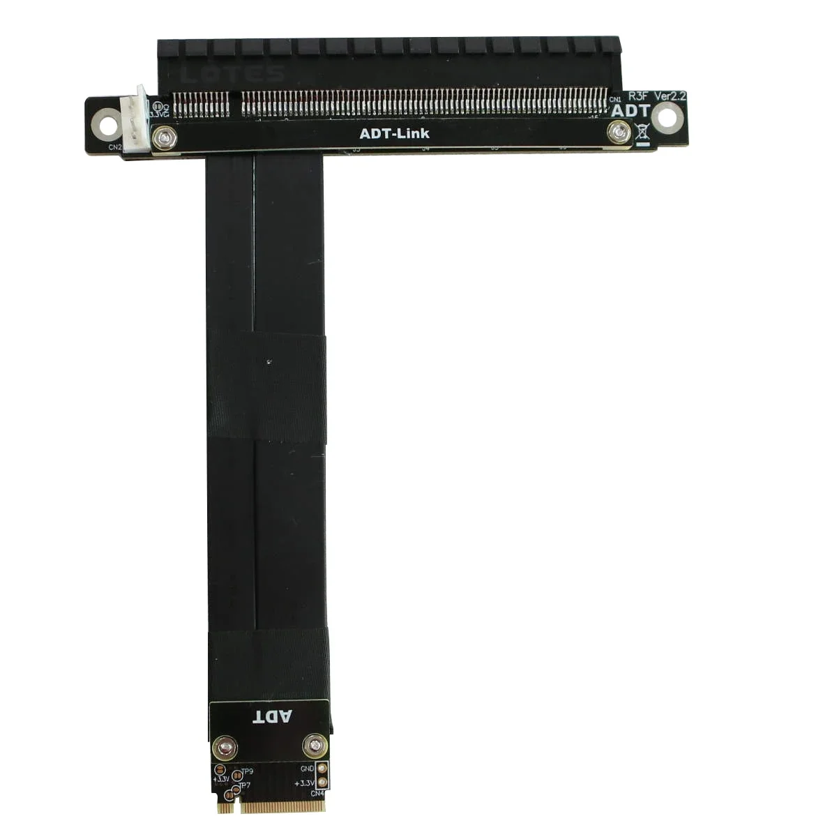M.2 To PCIE X16 NGFF NVMe Interface Adapter Extension Cable For Graphics Card Built In Upright Right angle Transfer Pcie3.0 16x