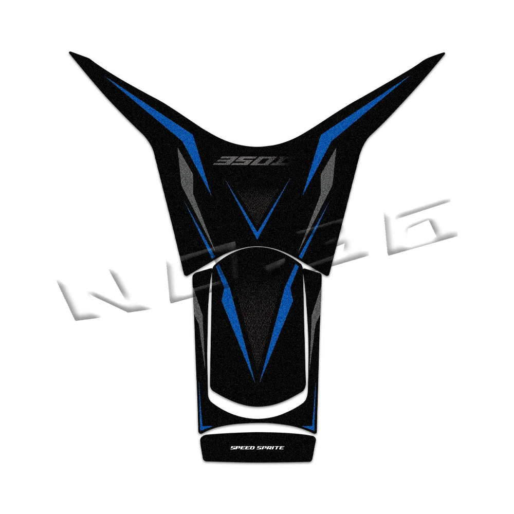 Conjunto de decalques de tração para proteção de tanque de scooter, adesivos para tanque de motocicleta, acessórios à prova d'água para zontes 350d 350 d