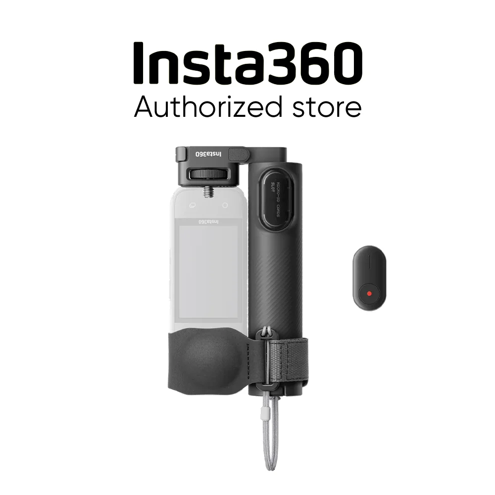 Insta360 Foldable 2-in-1 Selfie Stick Remote Kit (1/4" Mount), Compatibility Insta360 X4