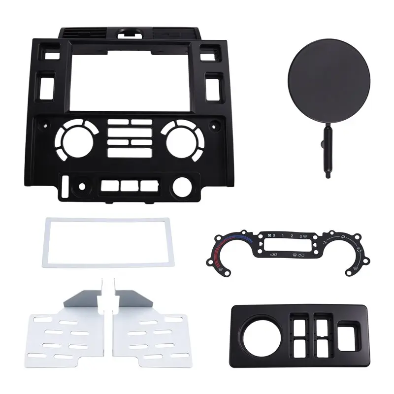 For Land Rover Defender 2007-2016 7 Inch Double Din Stereo Dash Kit Car Radio Replacement Console Bezel Fascia Plate Panel