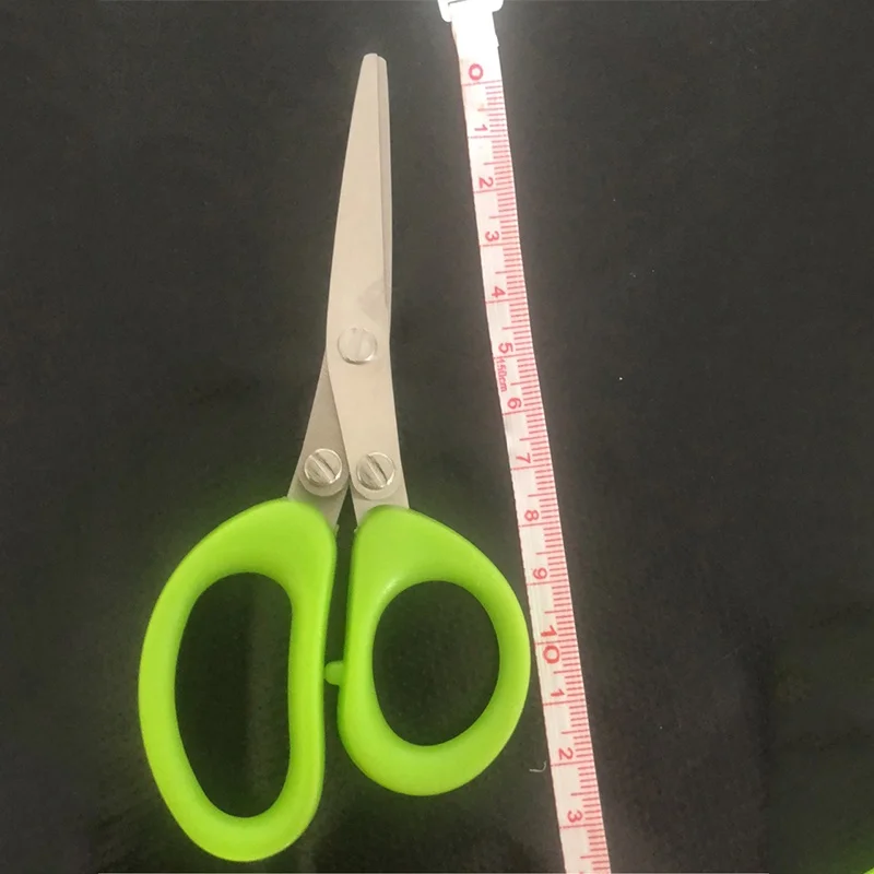 Multifunctional Muti Layers Stainless Steel Multi-Layers KItchen Scissors Scallion Cutter Herb Laver Spices Cook Tool Cu