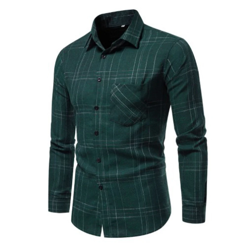 Casual Button Down Shirts for Men  Flannel Work Tops  Check Plaid Pattern  Comfortable and Easy to Wear