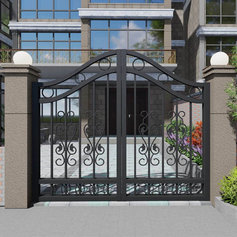 Courtyard gate yard small iron gate fence gate anti-theft door villa door custom made