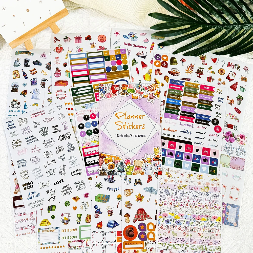 

Vintage planner stickers 785 aesthetic plan stickers for weekends in the month, decorative accounting stickers