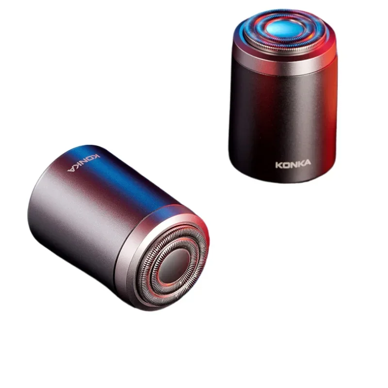 ماكينة حلاقة كهربائية من النوع C، ماكينة حلاقة صغيرة محمولة لكامل الجسم، مدفع فولاذي صغير للسفر، عمر بطارية طويل #6