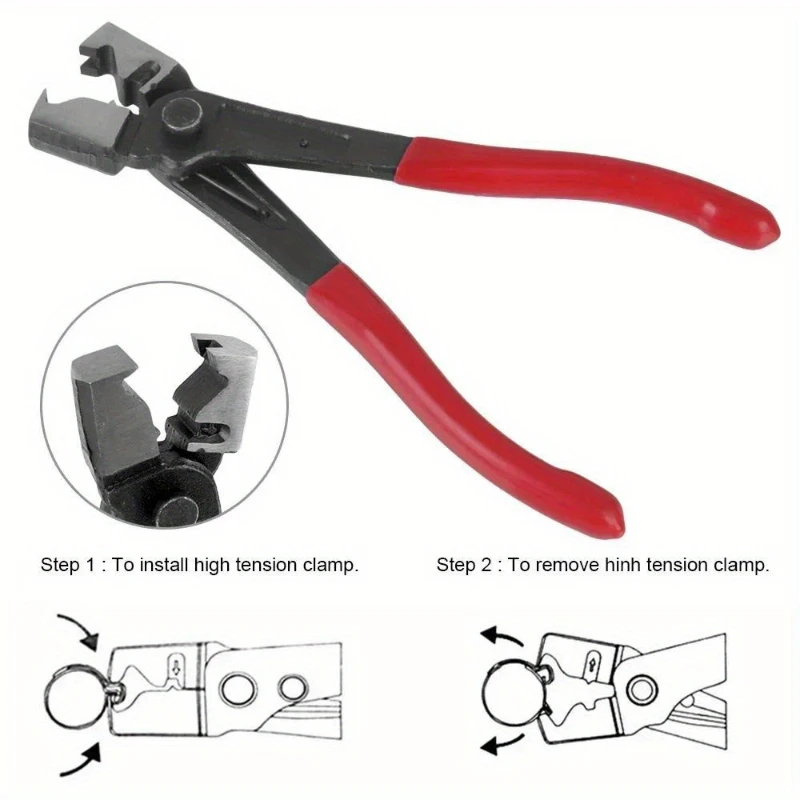 Durable Car Oil Hose Crimping Plier 1Pc Auto Repair Tool for Motorcycle Automotive Pipe Clamp Vise Grip Accessories
