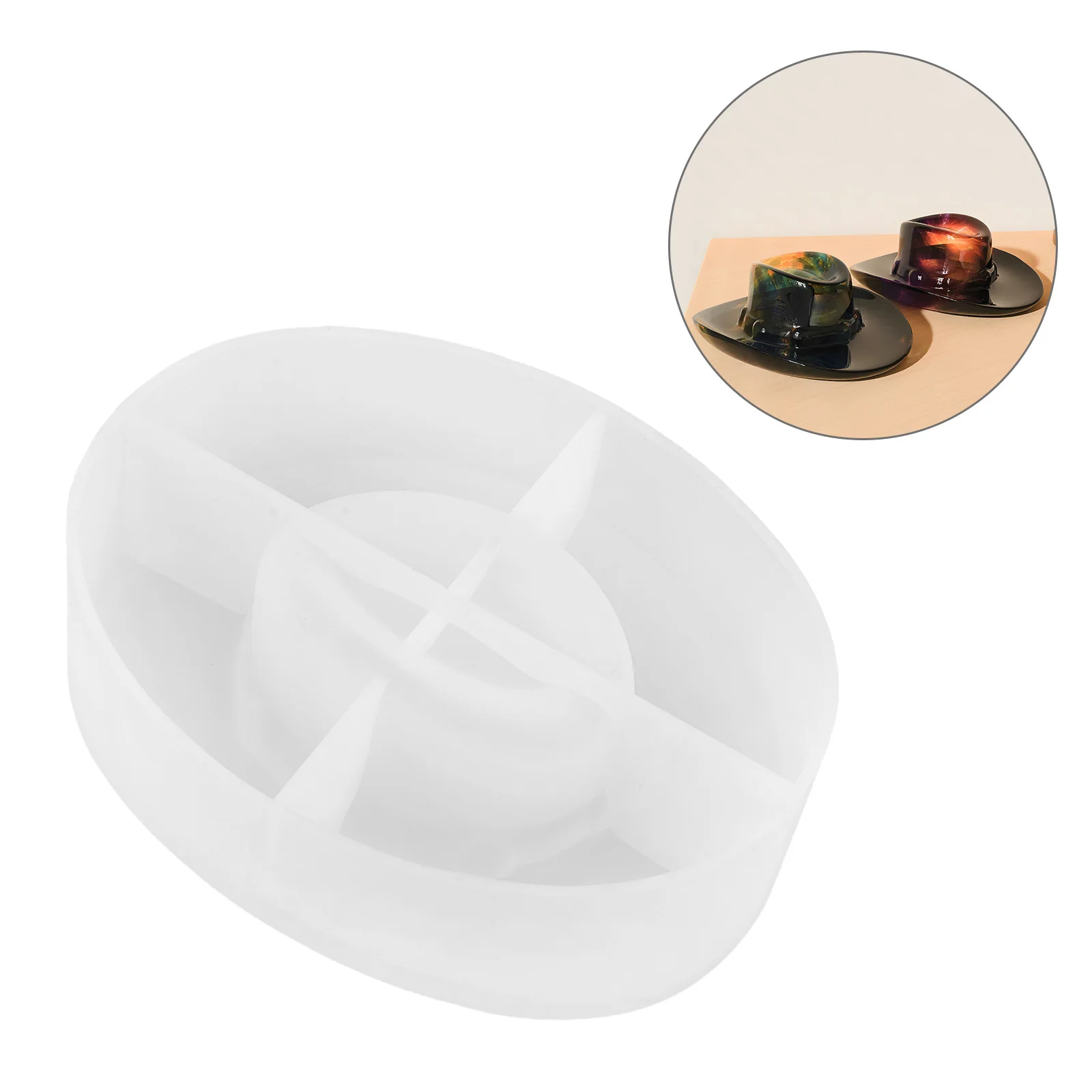 

Cowboy Hat Silicone Mold For Resin Tray Molds Silicone Epoxy Jewelry Diy Craft Christmas Decoration Home Holiday Decor