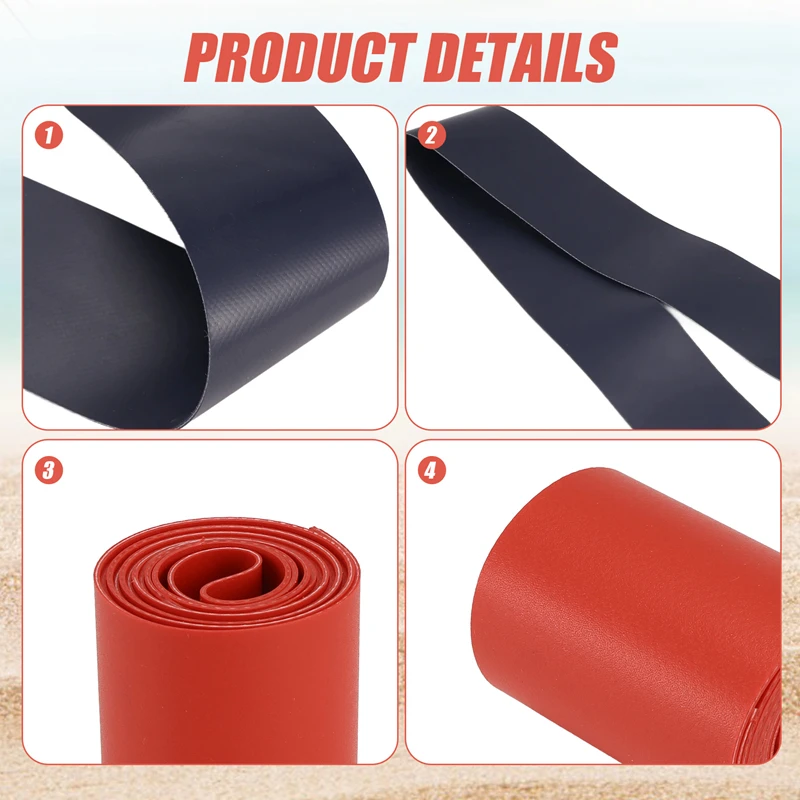 5 Roll Inflatable Boats PVC Repair Patch Kayak Special Damaged Leaking Hole PVC Repair Patch Waterproof Patch Tool