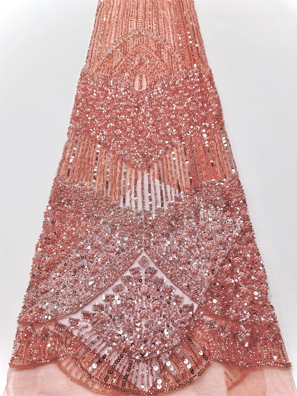 

Африканская кружевная ткань с бисером, высококачественная французская кружевная ткань с блестками, нигерийская сетчатая шифоновая ткань, свадебное платье Мадисон