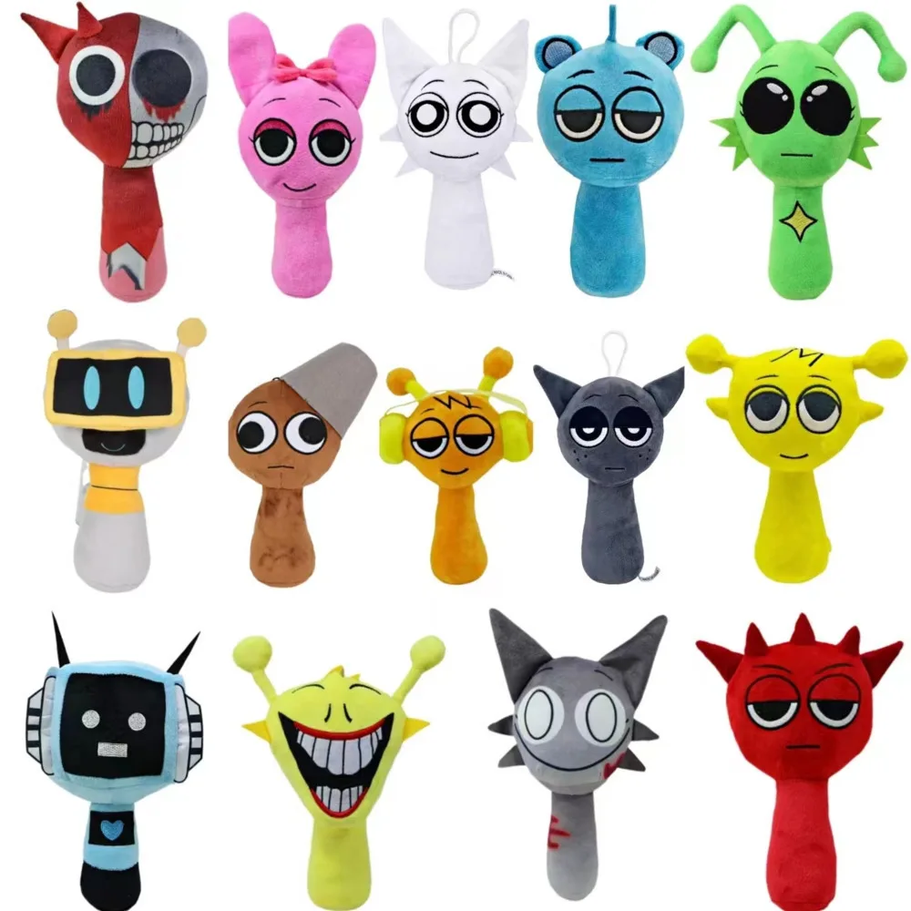 Sprunki Plush Toys Horror Game Sprunki Incredibox Plushie Cartoon Cute Soft Stuffed Pillow For Kids Birthday Christmas Gifts