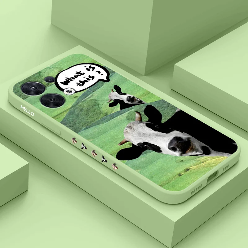 Grassland Animals Phone Case For OPPO Reno 10 8 8T 8Z 7 7Z 6 5 Pro 4G 5G F19 F9 Pro Plus Liquid Silicone Cover