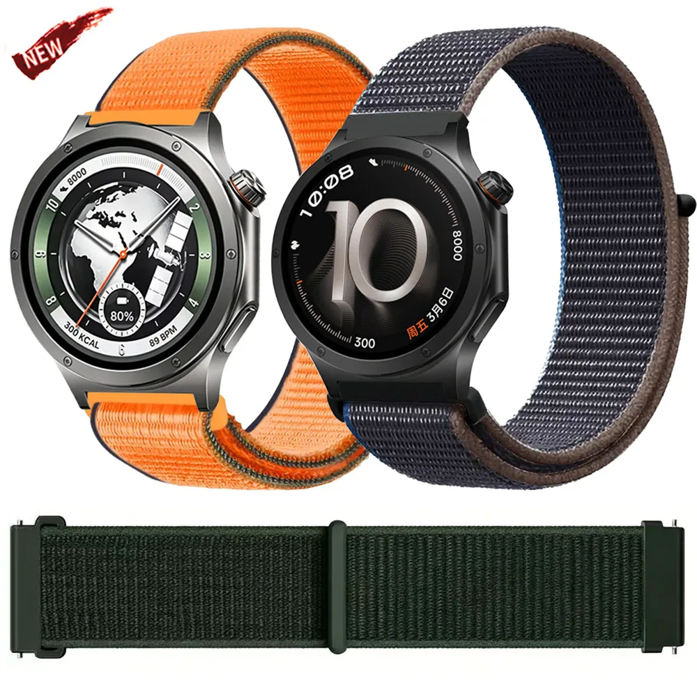 20mm 22mm Nylon Loop Strap For Oneplus Watch 4/3/2/Lite Official Adjustable Bracelet Wristband For OPPO Watch X3-2 X S Watchband