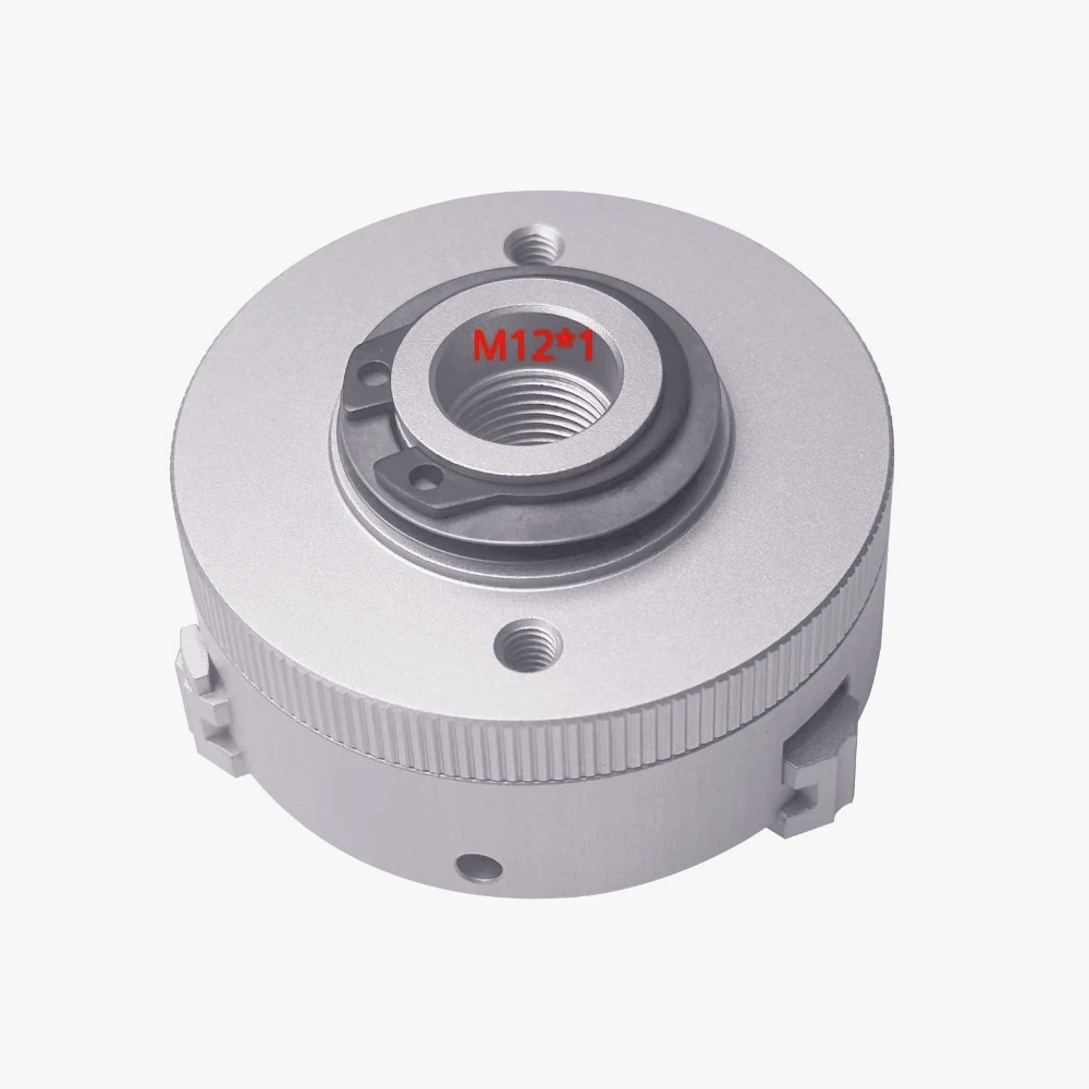 AQ-50mm Mini Three Jaw Chuck for Lathe Bench GrinderElectric Drill Aluminum Alloy Self Centering Woodworking Turning Chuck 4