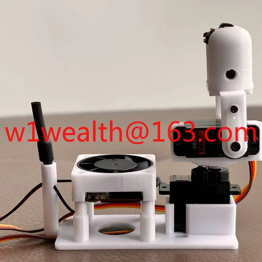 O4 picture transmission two-axis steering gear gimbal heat dissipation printing part bracket is suitable for fixed wing head