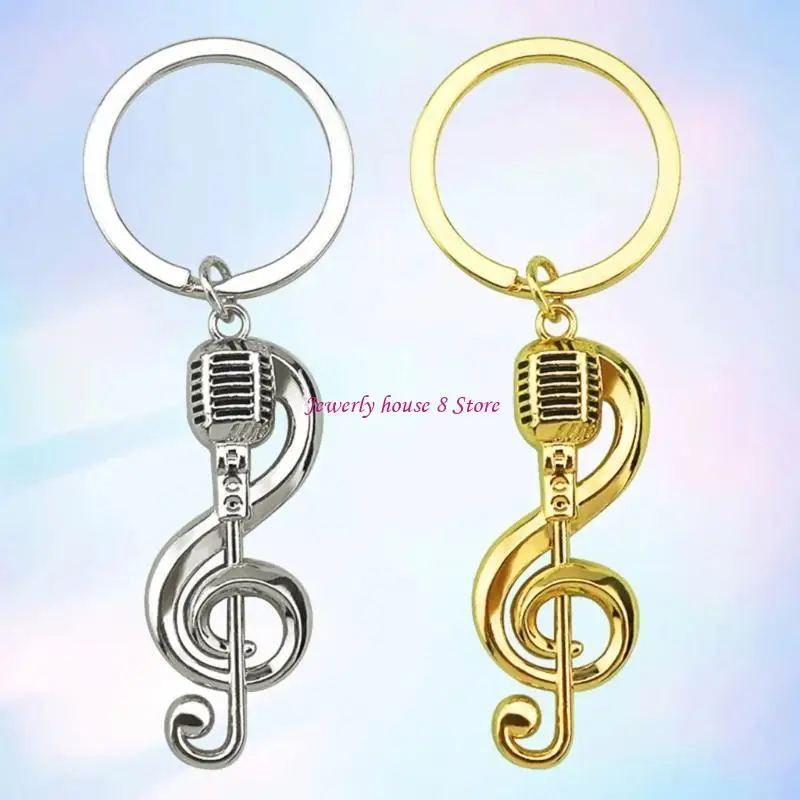 Unique Music Series Keychain Pendant Delicate Musical Instrument Keyring With For The Stylish Women