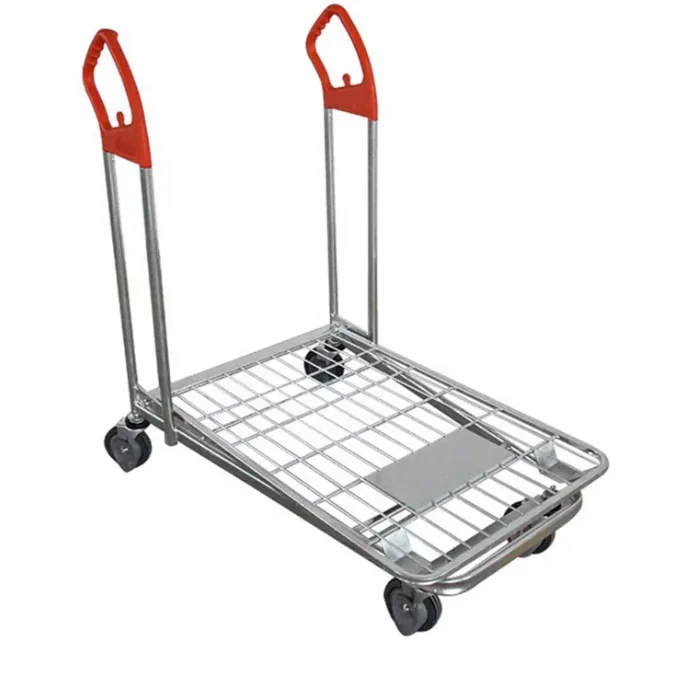 2026 Heavy Duty Warehouse Hand Trolley Cart/Cargo Cart /Cargo Trolley Warehouse Logistics Trolley Cart