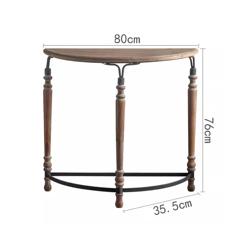 American Retro Console Table Minimalist Design Mid Century Trendy Console Table Porch Entrance Wohnzimmer Tisch Furniture