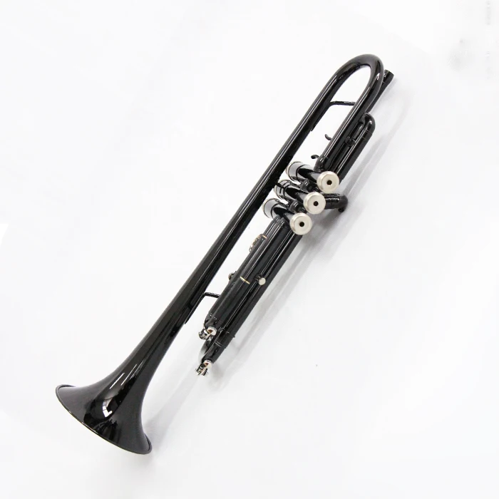 

Wholesale Trumpet Instrument Good Quality Cheap Instrument Bb Black Color Trumpet