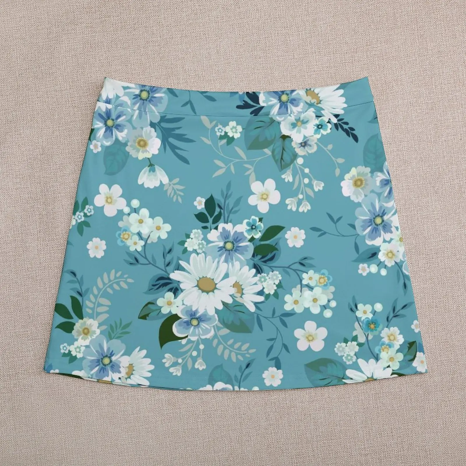 Mode Madeliefjes A-lijn Rok Bloemen Daisy Print Street Wear Casual Rokken Vrouwelijke Leuke Minirok Patroon Bodems Cadeau