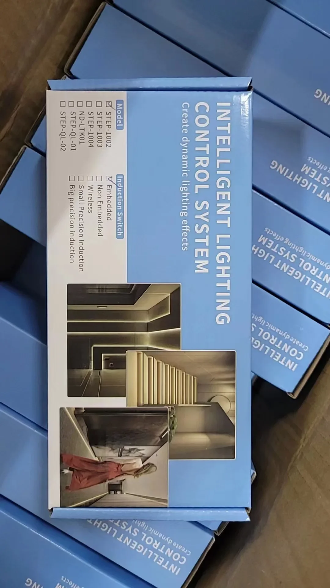 PIR Motion Sensor Stair LED Strip 24V COB Warm White Tape Light 32 Ways Controller Step LED Ribbon for Home Staircase Decor