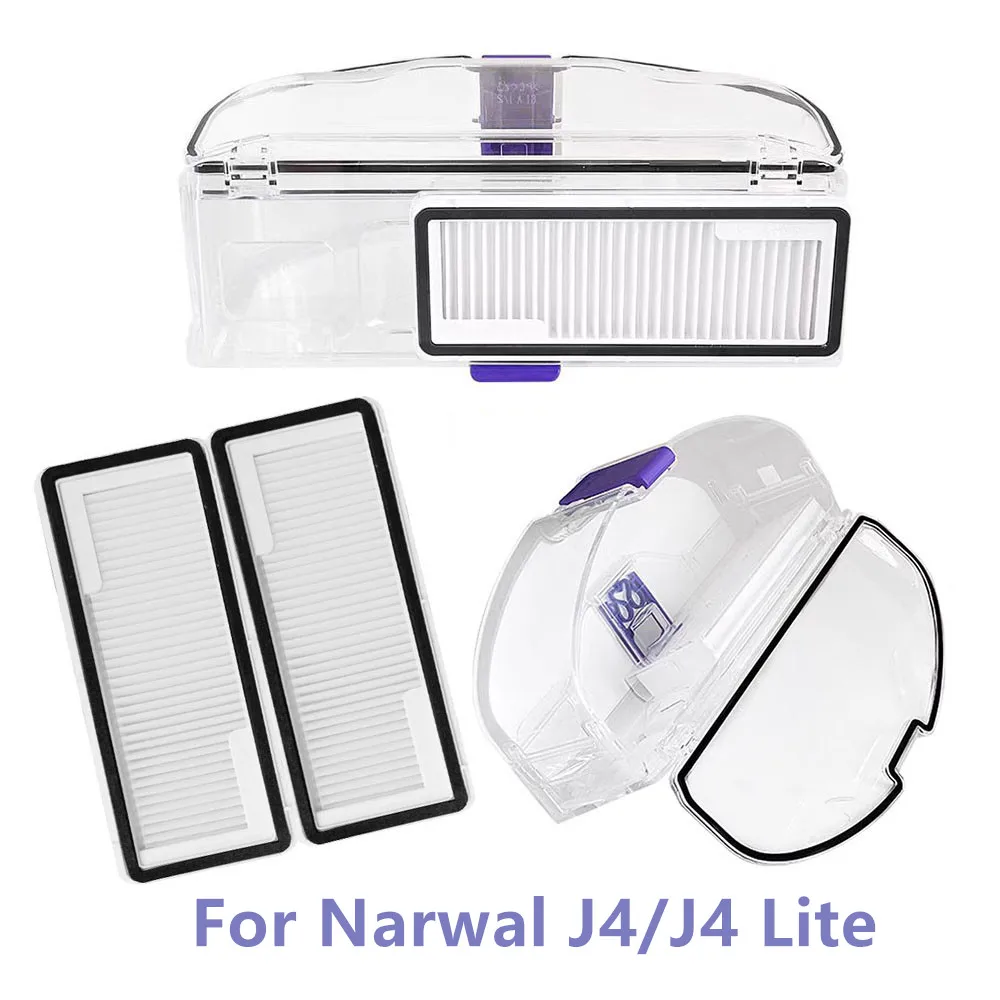 

For Narwal J4 Dust Bin Box Hepa Filters For Narwal J4 Lite Vacuum Cleaner Accessories