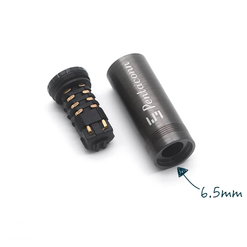 Imagem -02 - Pentaconn de Alta Fidelidade 2.5 mm 3.5 mm 4.4 mm 4.4 Fêmea Balanceado Fone Ouvido Plug para Fone Ouvido Cabo Extensão 1pc