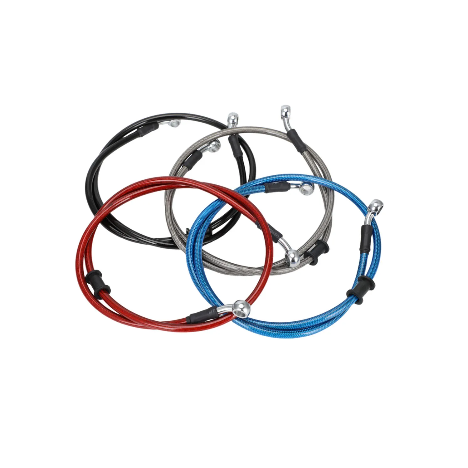 Hose Line Pipe Tube 28 Degree Banjo Motorcycles 500-1300mm Universal Braided Steel Hydraulic Brake Clutch Radiator Oil Cooler