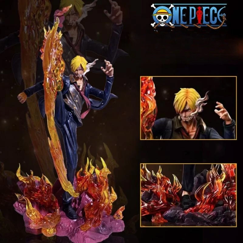 Anime One Piece Figure Gk Diable Jambe Vinsmoke Sanji Action Figure A Taste Of Straw Sanji Pvc Collection Model Toy