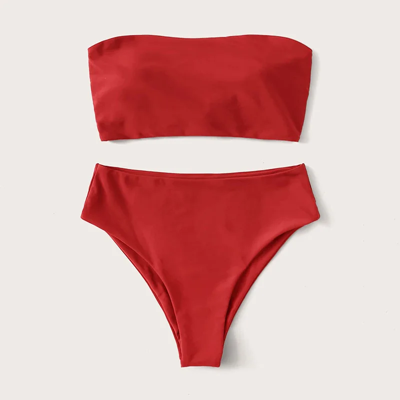 البرازيلي ثونغ ملابس السباحة حمالة مثير بيكيني مطبوع ملابس للنساء 2025 جديد ثوب السباحة بلون العصرية الصيف Biquini