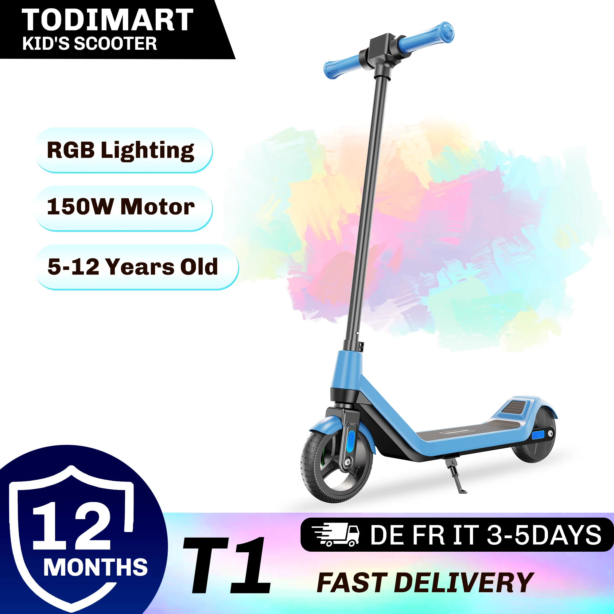 TODIMART T3 T1 Electric Scooter for Adult Kids 250W 7.5AH 36V 25KM/H Foldable E Scooter Battery 8.5 inch Wheel E Scooter with APP image 3