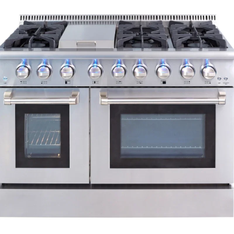 48inch 6 burner gas cooking range/gas stove with oven