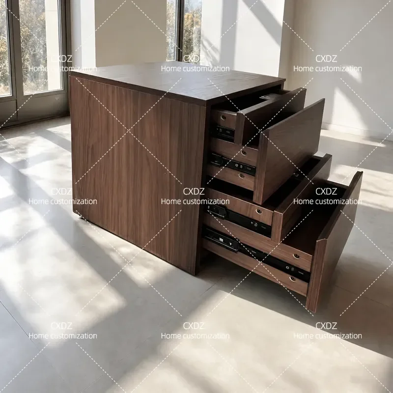 Double Layer Hidden Bedside Table Simple Modern Solid Wood Nightstand with Secret Storage Locker for Bedroom Home Furniture
