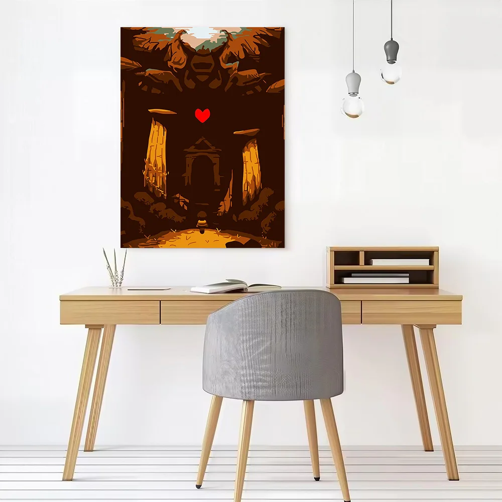 Undertale Game Art Printed Canvas Poster Custom Pictures Wall Art Canvas Painting for Modern Home Decoration Living Room Decor
