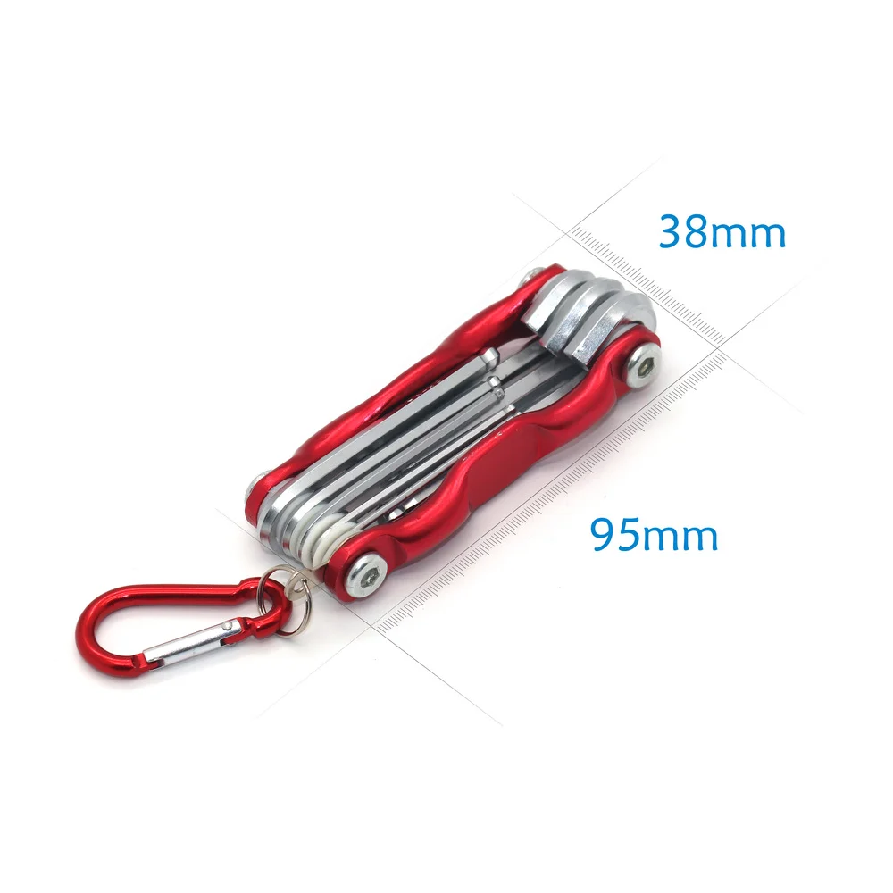 Vaylas Folding Hex Wrench Ball Head Metric Allen Wrench set Hexagonal Screwdriver Hex Key Wrenches Allen Keys Hand Tool Portable