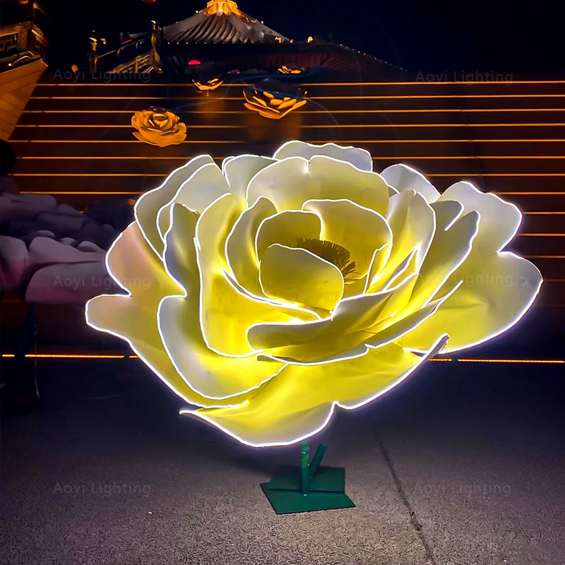 

Large Outdoor Acrylic LED Art IP65 Motif Lights for Home Wedding Landscape New Year's Christmas Halloween Decorations