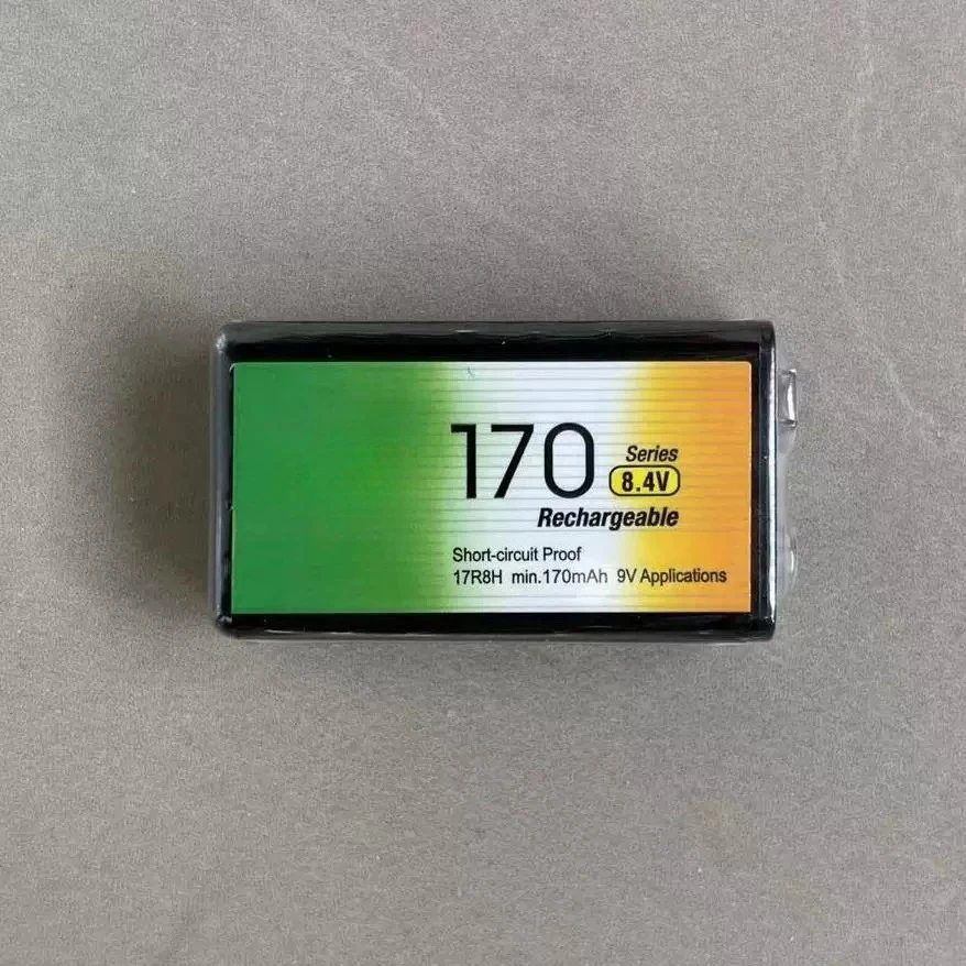 Suitable for GP Speedmaster 9V 170mAh 6F22 9 volt, square, nickel-metal hydride rechargeable batteries starting from 5 pieces