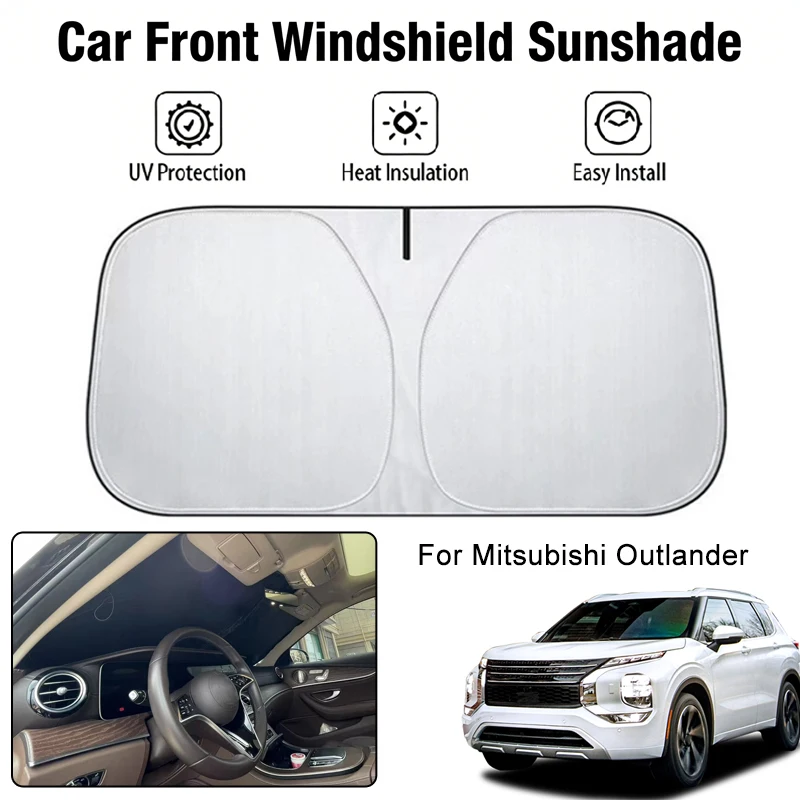 

Car Front Windshield Sunshade Cover For Mitsubishi Outlander UV Block Heat Insulation Auto Interior Sun Protection Accessories