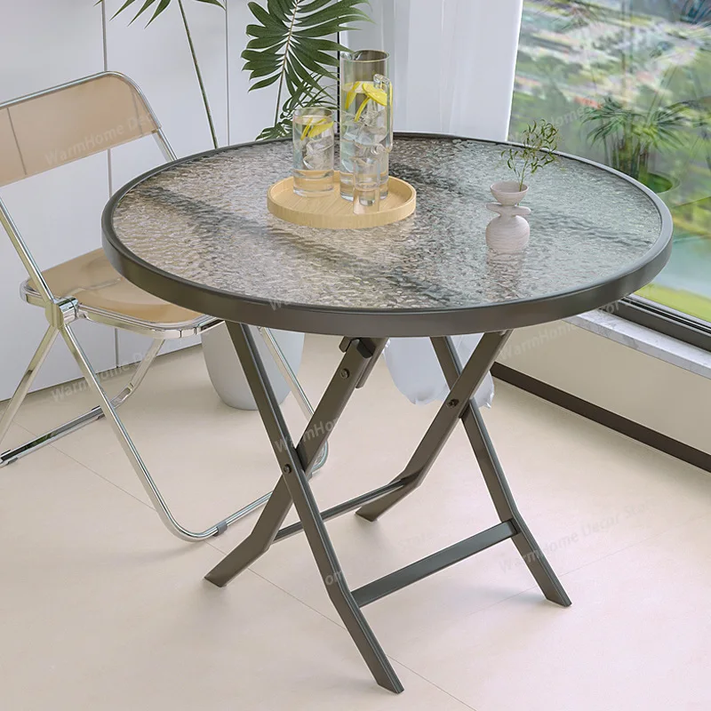 

Restaurant Fashion Café Tables Glass Office Balcony Courtyard Modern Café Tables Folding Luxury Furniture Salontafel Ls50kfz