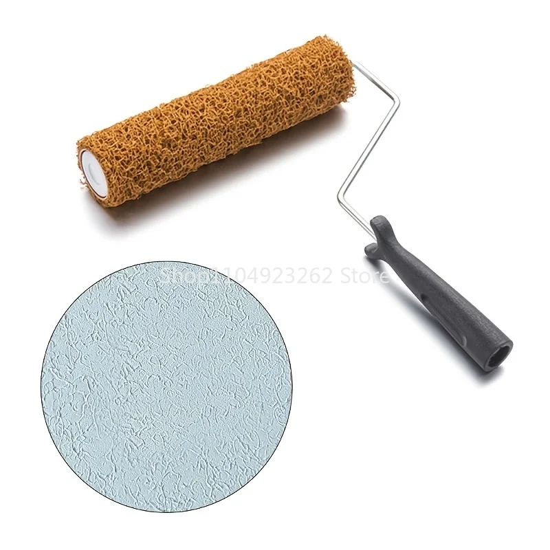 

9-дюймовая щетка для текстуры стен, композитный валик для гипсокартона для равномерного украшения стен, удобный ручной инструмент