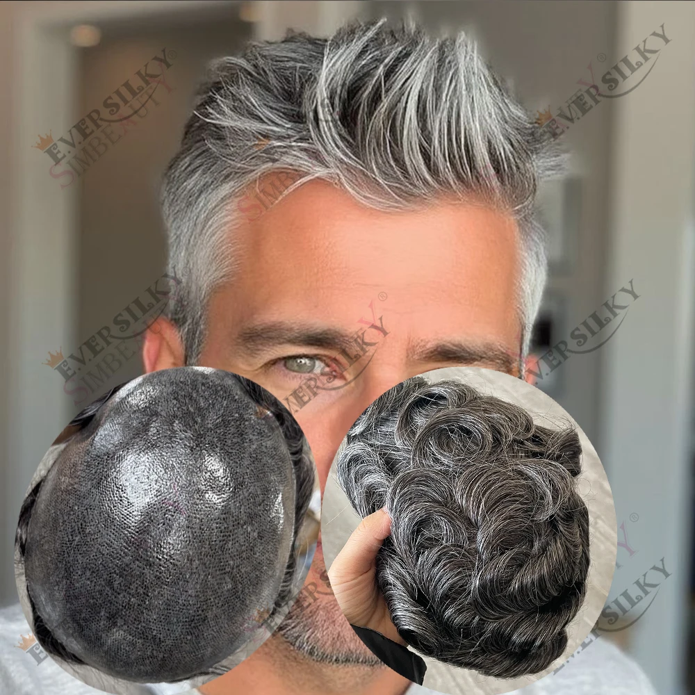 

Серый, черный, 1B30, 1B40, 1B65, натуральный цвет волос, коричневый, светлый, человеческие волосы, необработанные, тонкая микро-основа, суперпрочные, самые дешевые мужские парики/накладки для волос