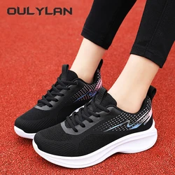 Running Shoes Fashion Breathable Elastic Sneakers Trendy for Women Female Spring Casual Flying Weaving Sports Shoes Dropshipping