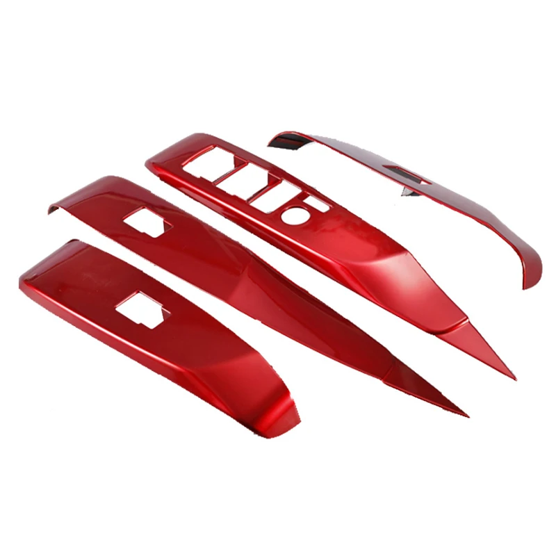 Car Interior For Toyota Camry 2018 2019 2020 2021 2022 ABS Red Steering Wheel Button Decorative Cover Accessories Car Styling