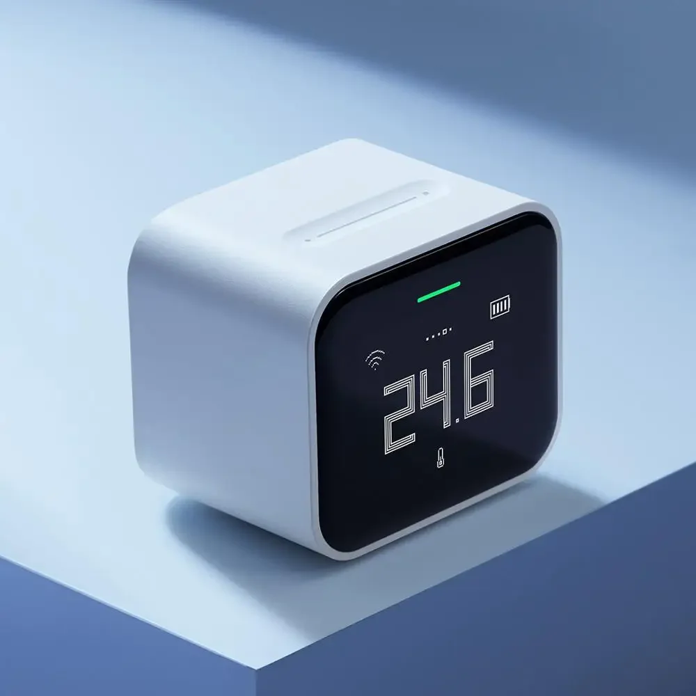 Imagem -04 - Qingping Detector de ar Lite Retina Toque Tela Ips Operação Toque Pm2.5 mi Casa App Controle Monitor ar Trabalho com Apple Homekit