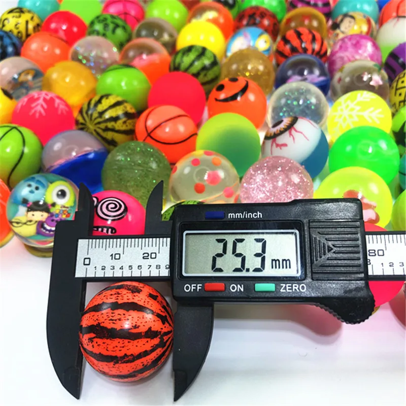 10/50Pcs Rubber Bouncy Ball Toy Birthday Party Gift for Guests Ball Rebondissante for Vending Machine Capsules Surprise Kid Gift