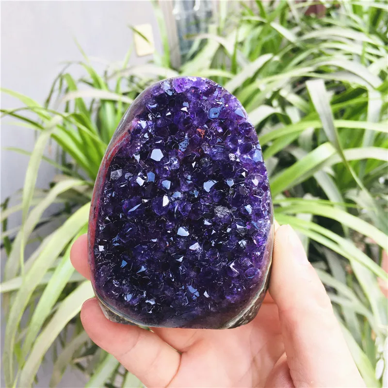 Natural Crystal Cluster Amethyst Stone Geode Raw Quartz Minerals Real Uruguay Home Decoration Spiritual Chakra Reiki