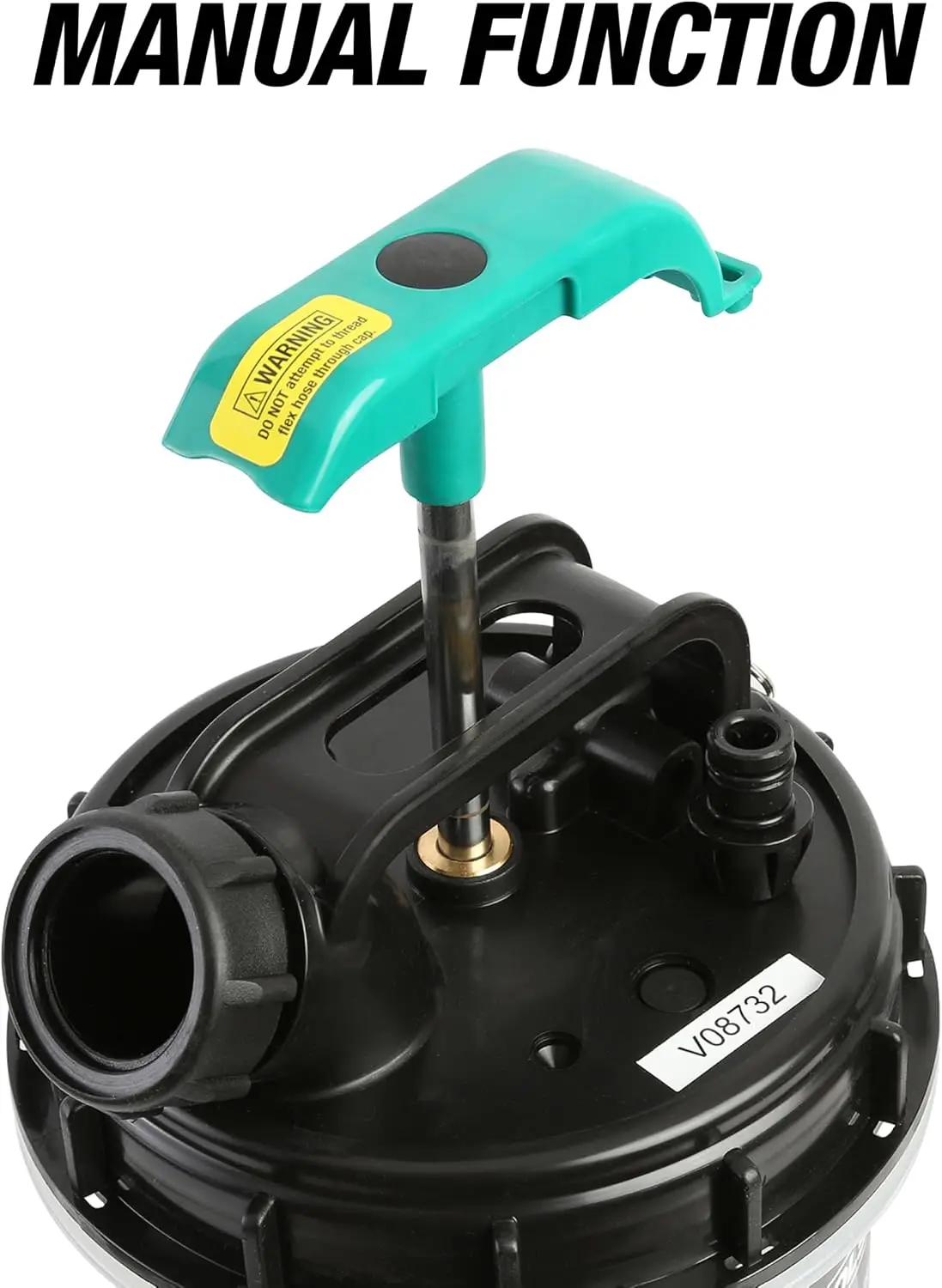 Manual Fluid Extractor Pump, 5.3L Oil Extractor, 5-Foot Hose
