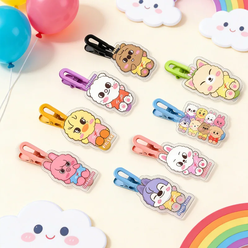 

Брелок-подвеска из акрила с мультяшными персонажами Stray Kids SKZOO 2026: Феликс, Копо и другие знаменитости. Подарок для фанатов.