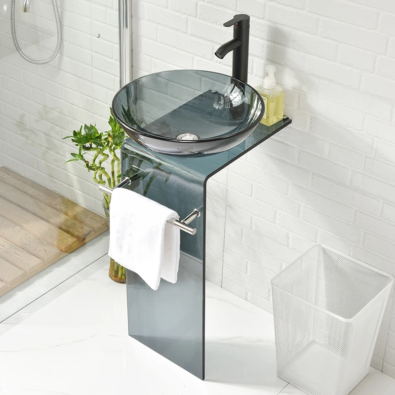 No punching balcony simple wash basin small apartment bathroom washstand