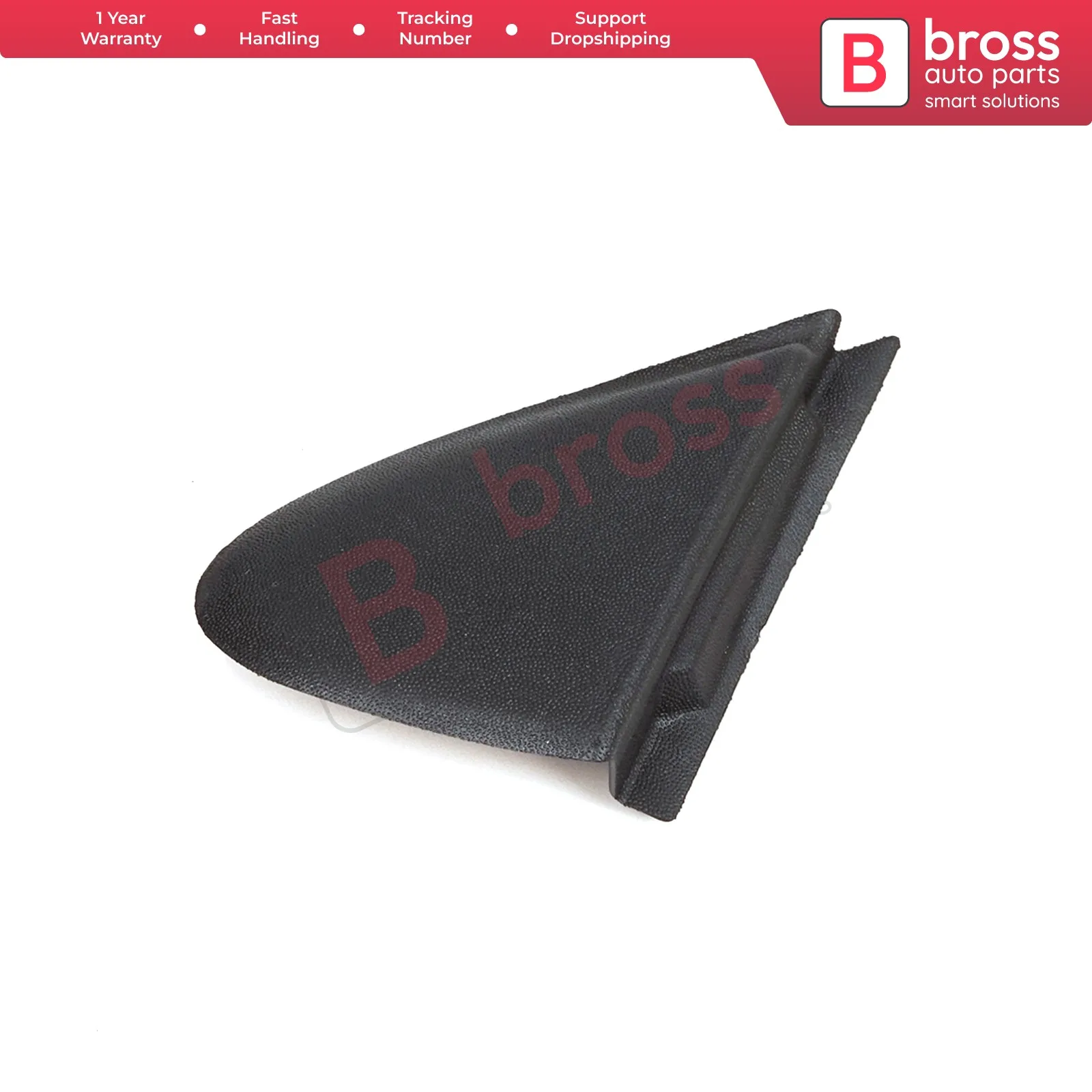 

BSP1133-1 LEFT Side Wing Exterior Mirror Triangle Fender Corner Trim Plastic Cover for Renault Megane MK3 Fluence 638750012R