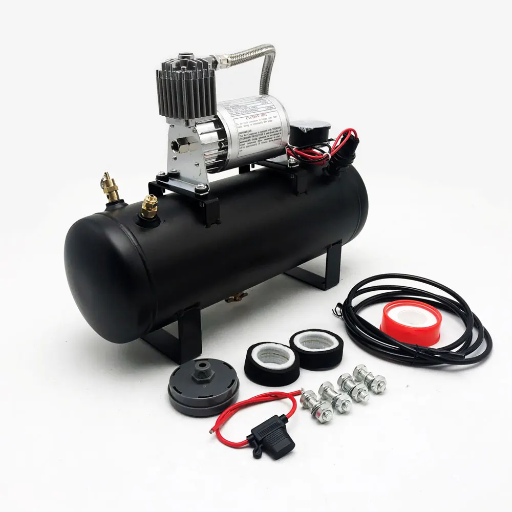 12V 300W Car Air Pump 1.5 Gallon 6L Gas Tank 150psi Retrofit Air Pump Car Tire Inflation Tool Suitable for DC12V Car Truck